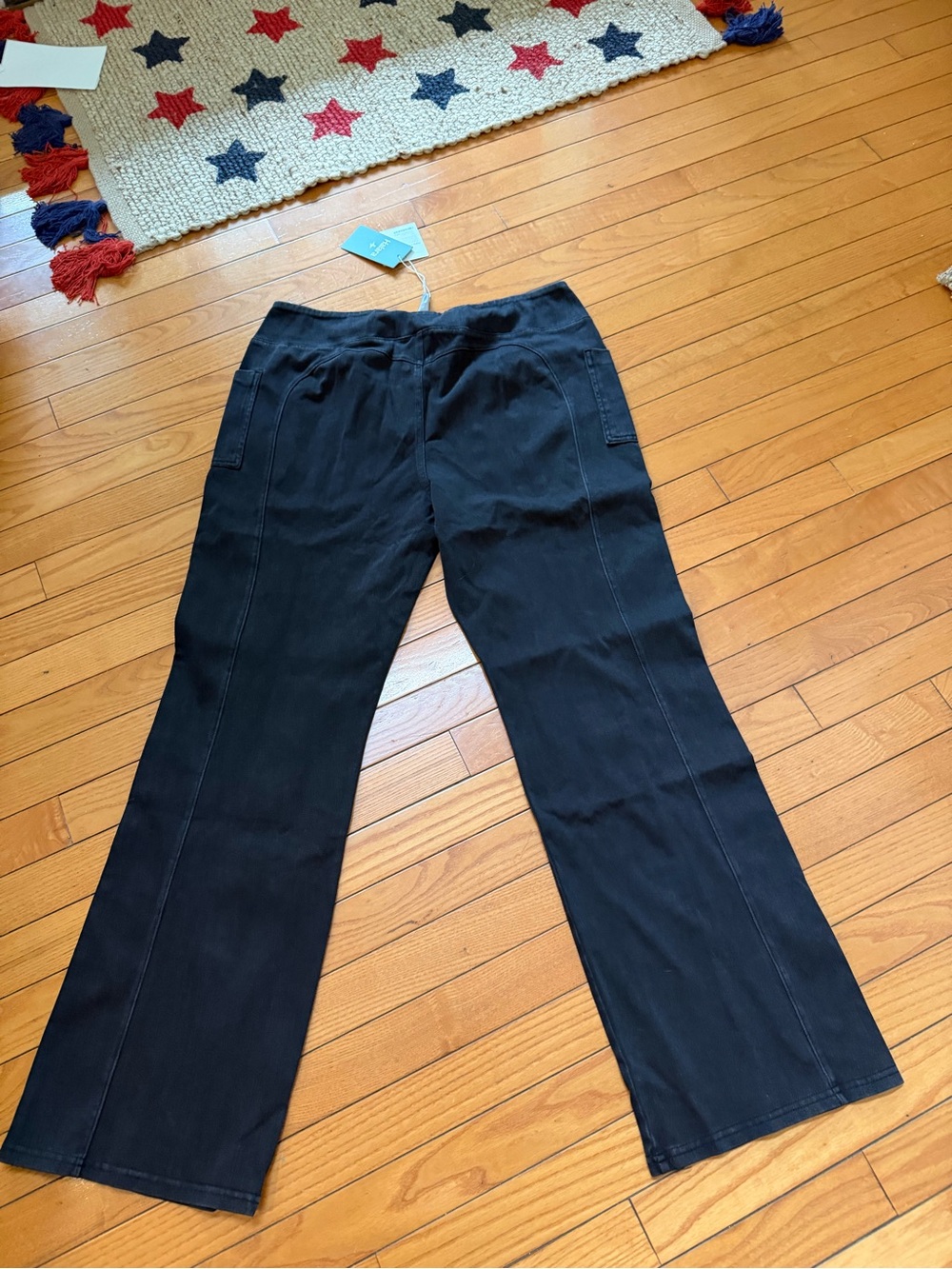 HALARA Black High-Rise Wide Leg Pants with Triple Button Waist XL NWT - Picture 6 of 6